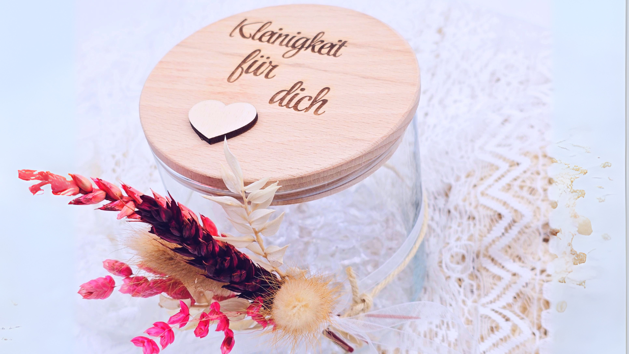 Vorratsglas mit Gravur – schenken mit Herz & Bedeutung