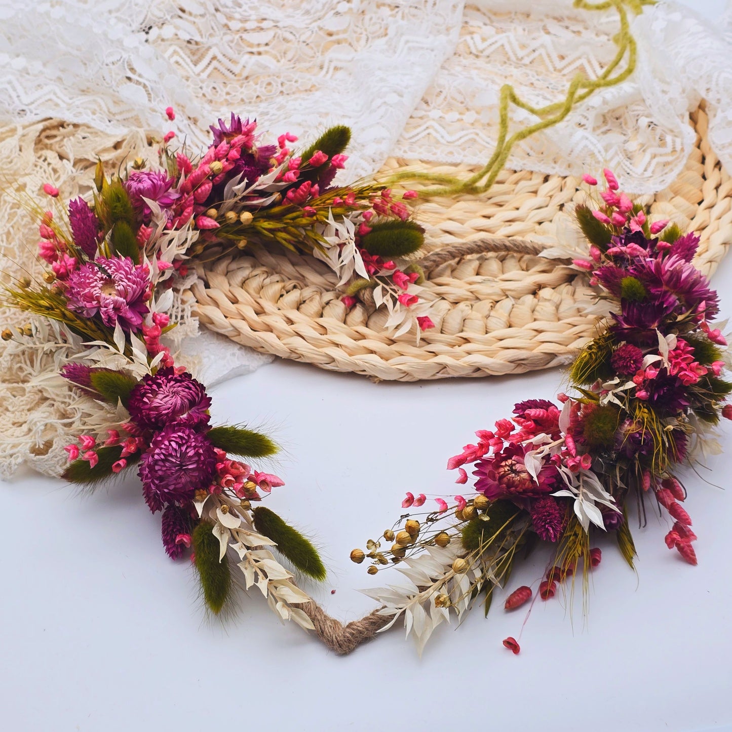 Türkranz mit Trockenblumen | Deko mit Trockenblumen | Geschenk zur Hochzeit | Geschenk Muttertag | Türkranz Herz