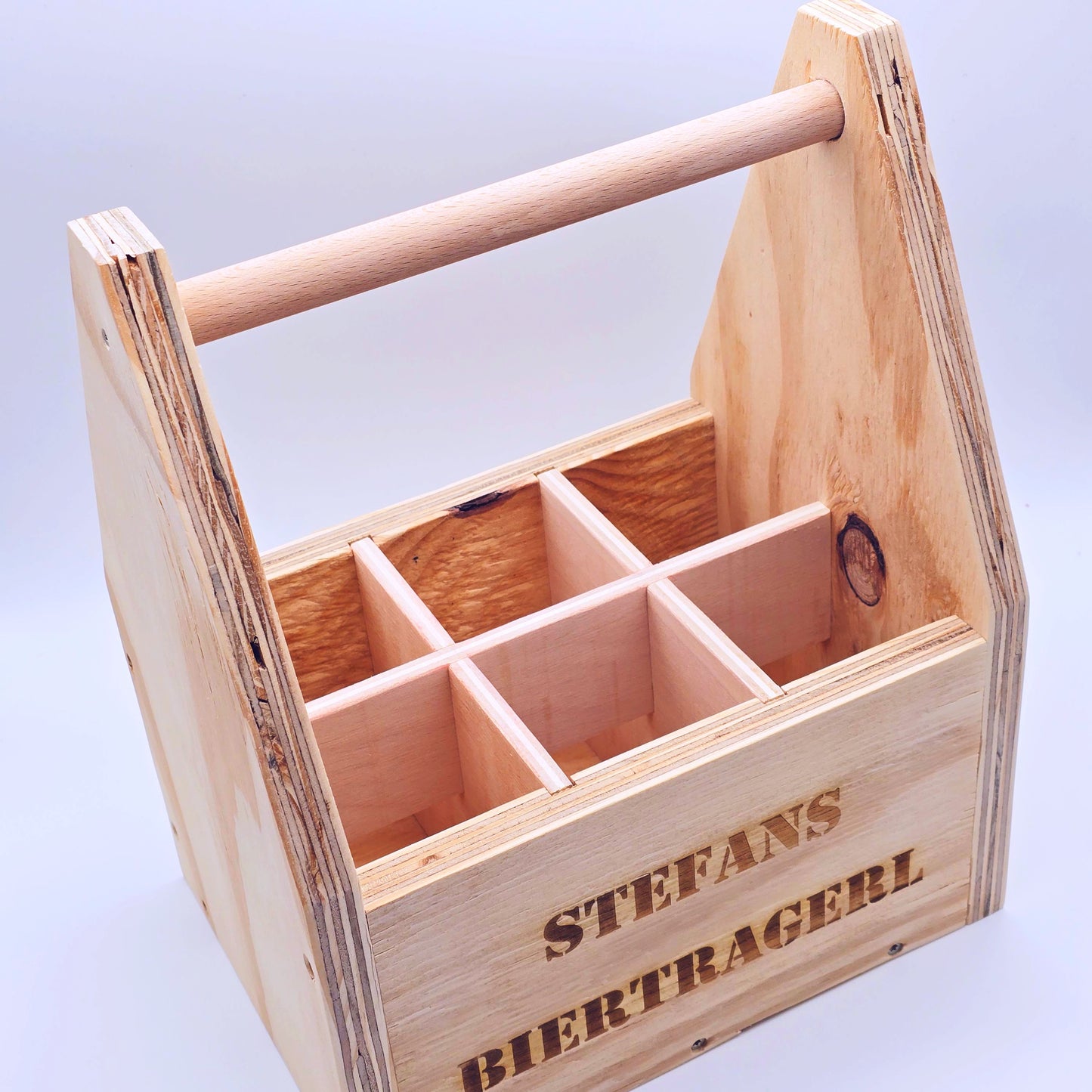 Flaschenträger aus Holz | Männerhandtasche | Geschenk für Männer | Vatertagsgeschenk | Geschenk Gartenparty| Bierträger | Holz