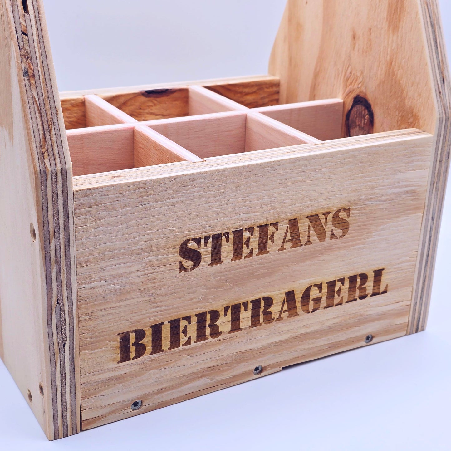 Flaschenträger aus Holz | Männerhandtasche | Geschenk für Männer | Vatertagsgeschenk | Geschenk Gartenparty| Bierträger | Holz