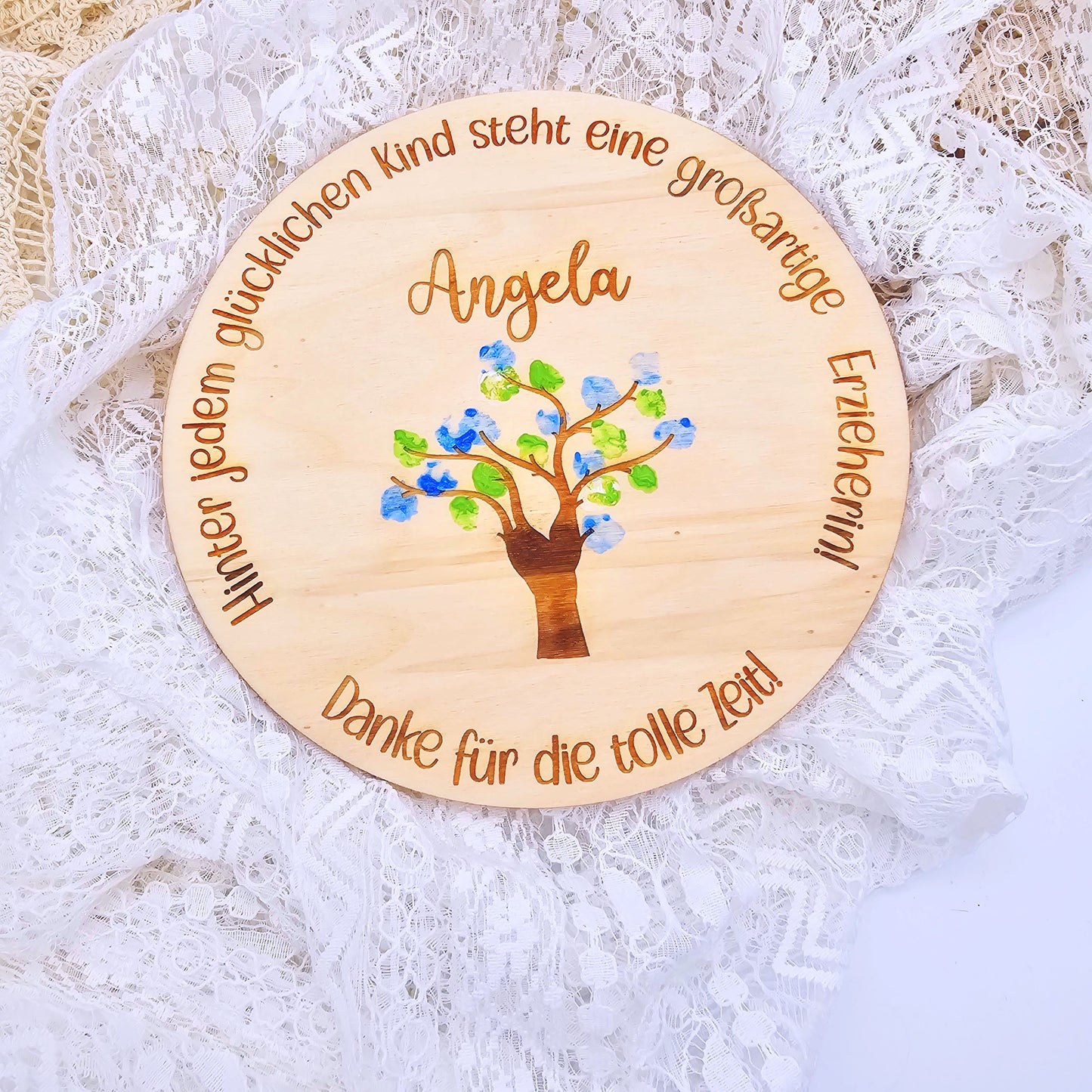 DIY Geschenk für Abdrücke Baum