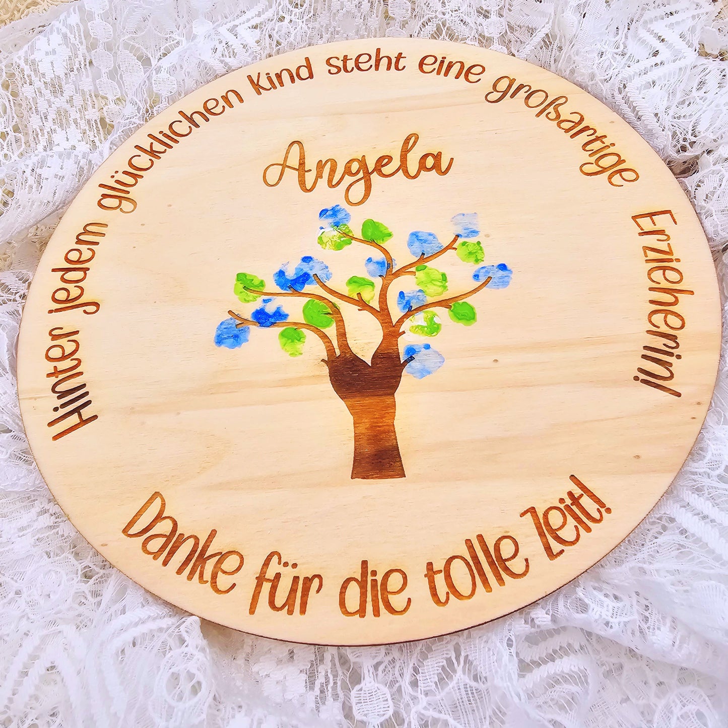 DIY Geschenk für Abdrücke Baum