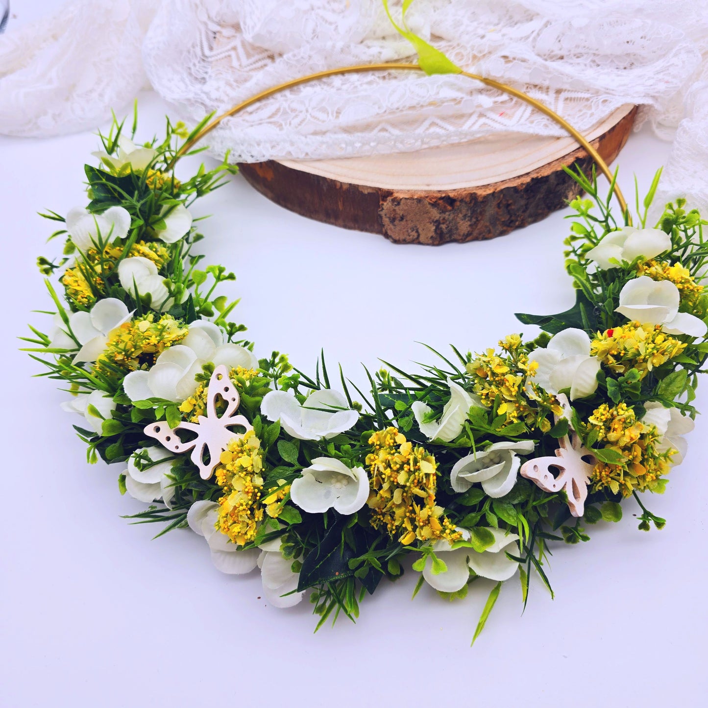 Trockenblumen Türkranz | Haustür Dekoration | Geschenk zur Hochzeit |Trockenblumenkranz | Dekoration Eingangsbereich | Muttertagsgeschenk