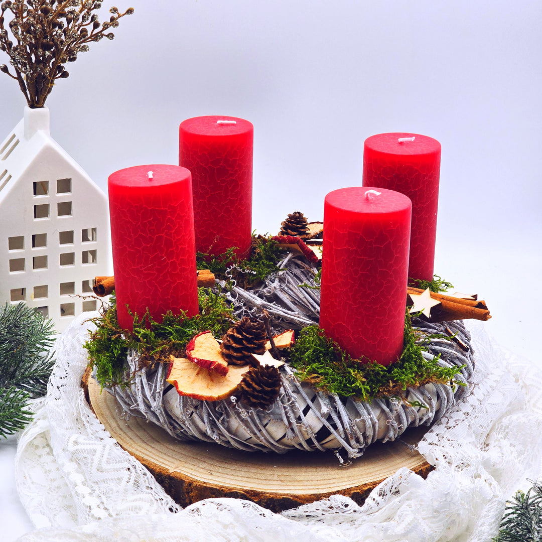 Adventskranz rot