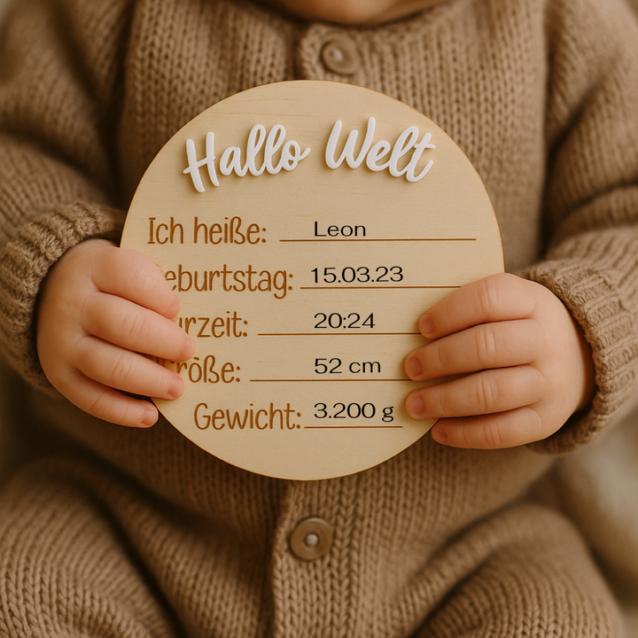 Meilensteinkarte "Hallo Welt"