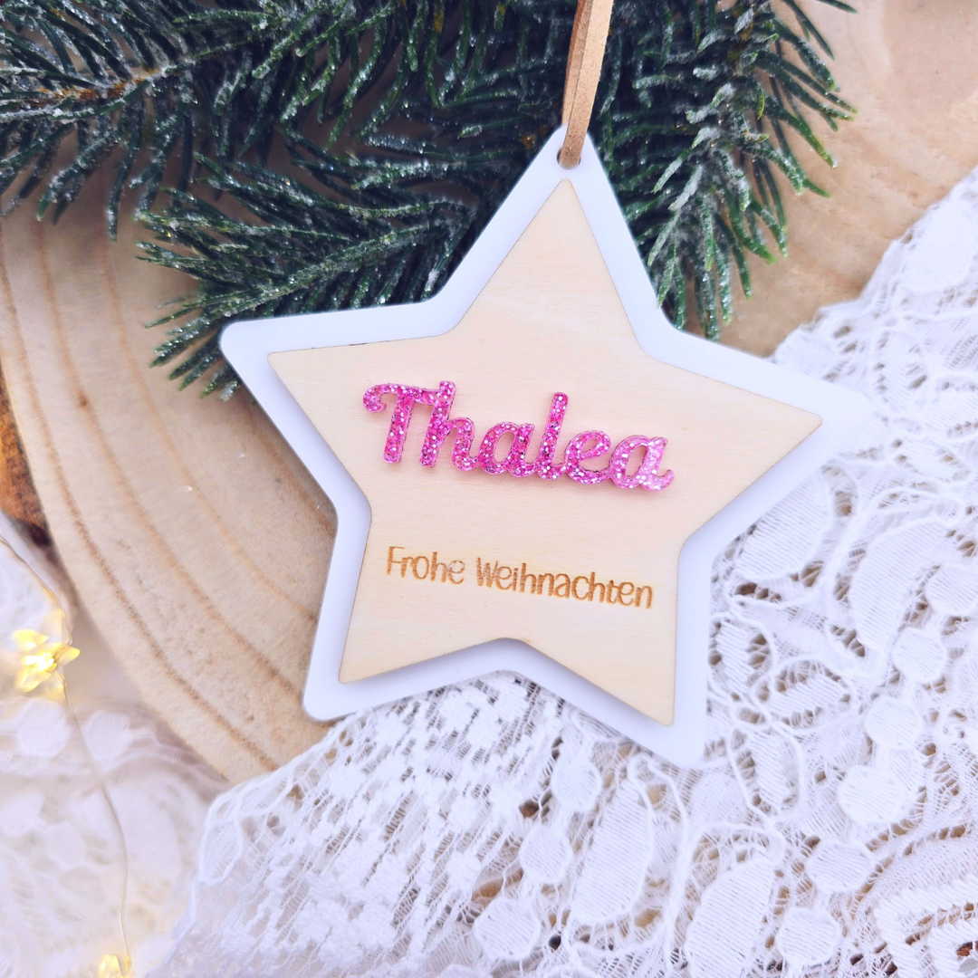 Weihnachtsanhänger aus Holz