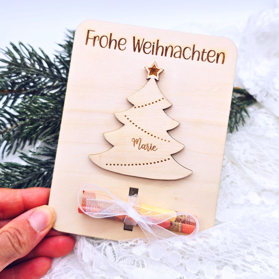 personalisierte Weihnachtskarte