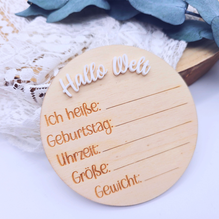 Meilensteinkarte "Hallo Welt"
