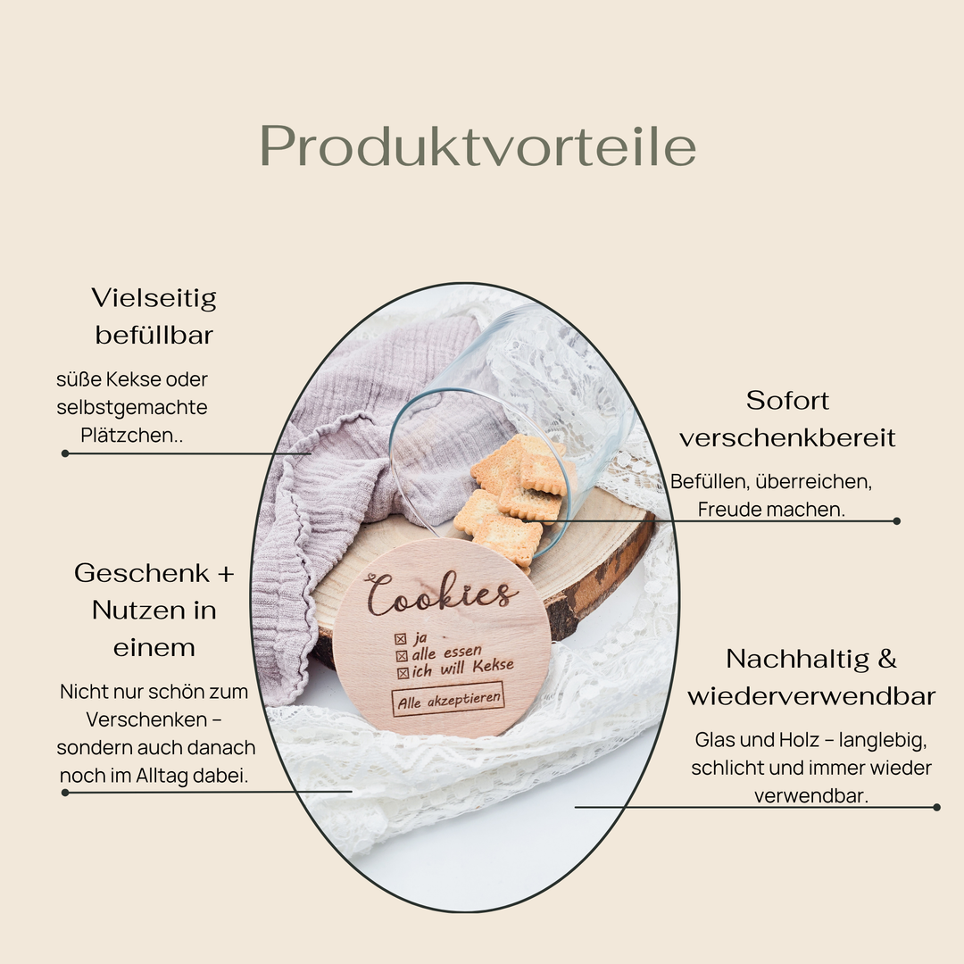 Aufbewahrung für Kekse