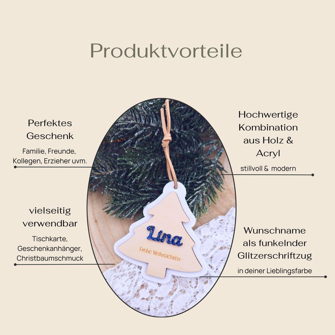 Weihnachtsanhänger personalisiert