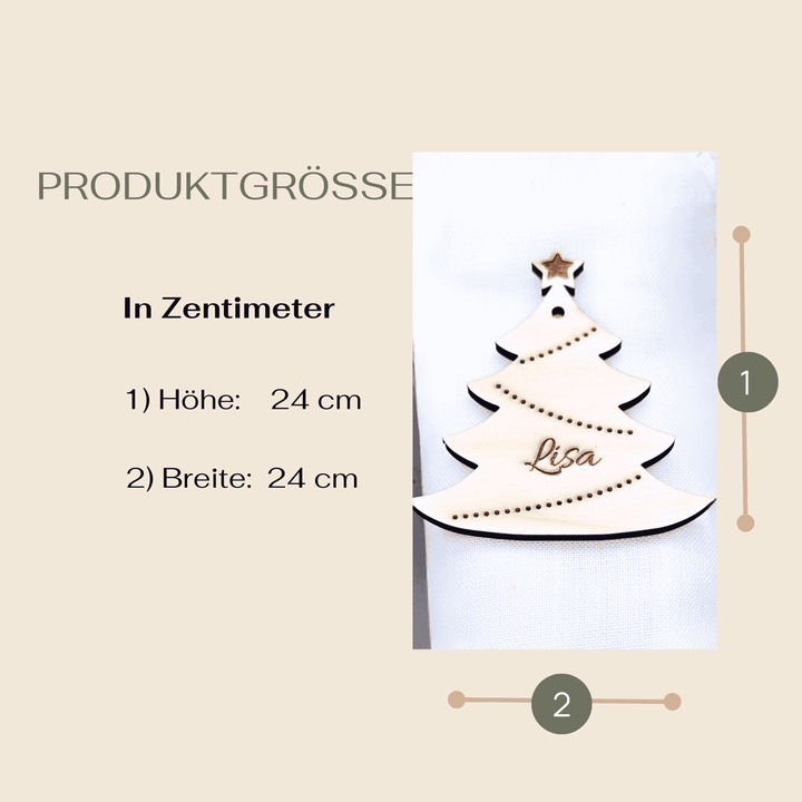 Tischkarte Weihnachten