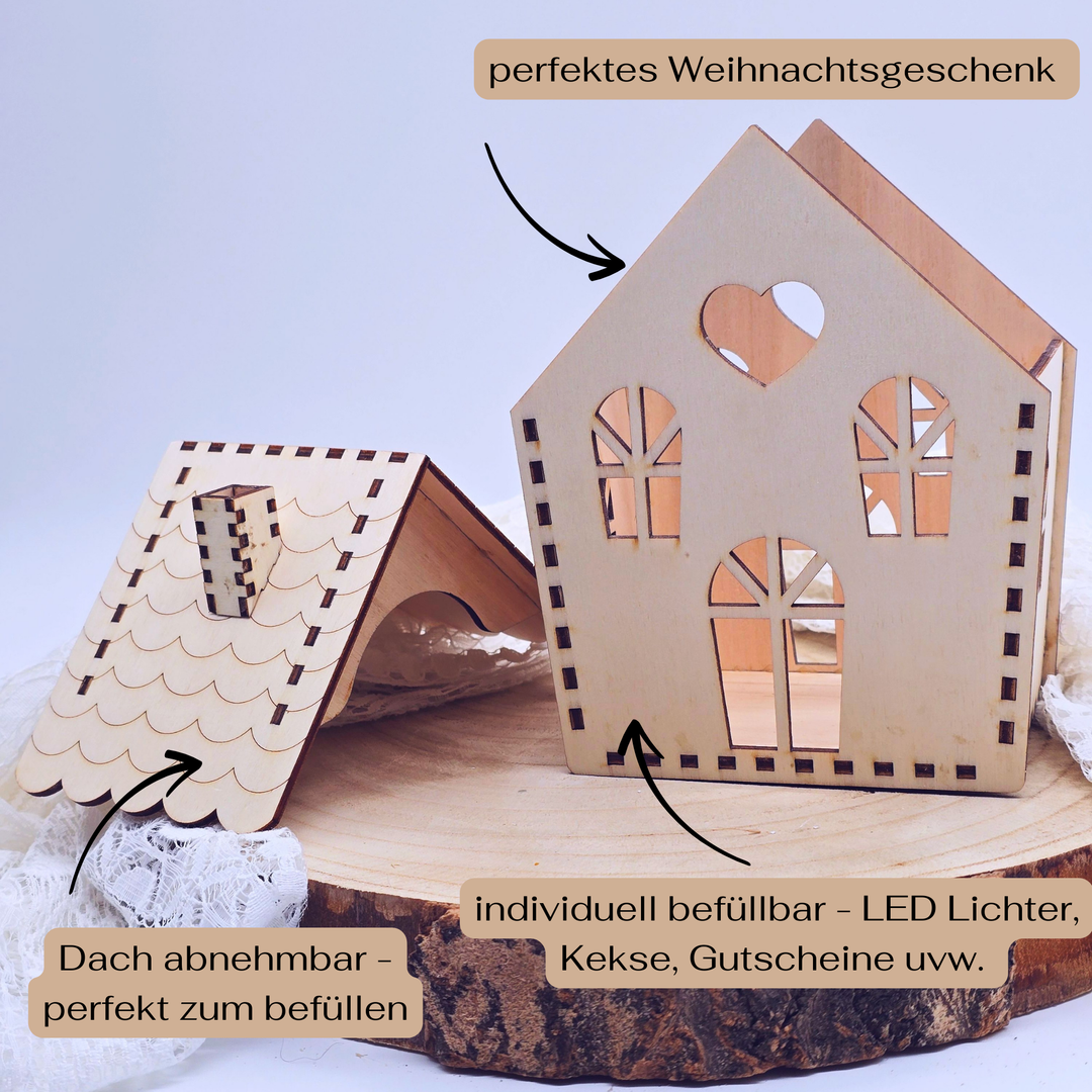 Windlicht aus Holz