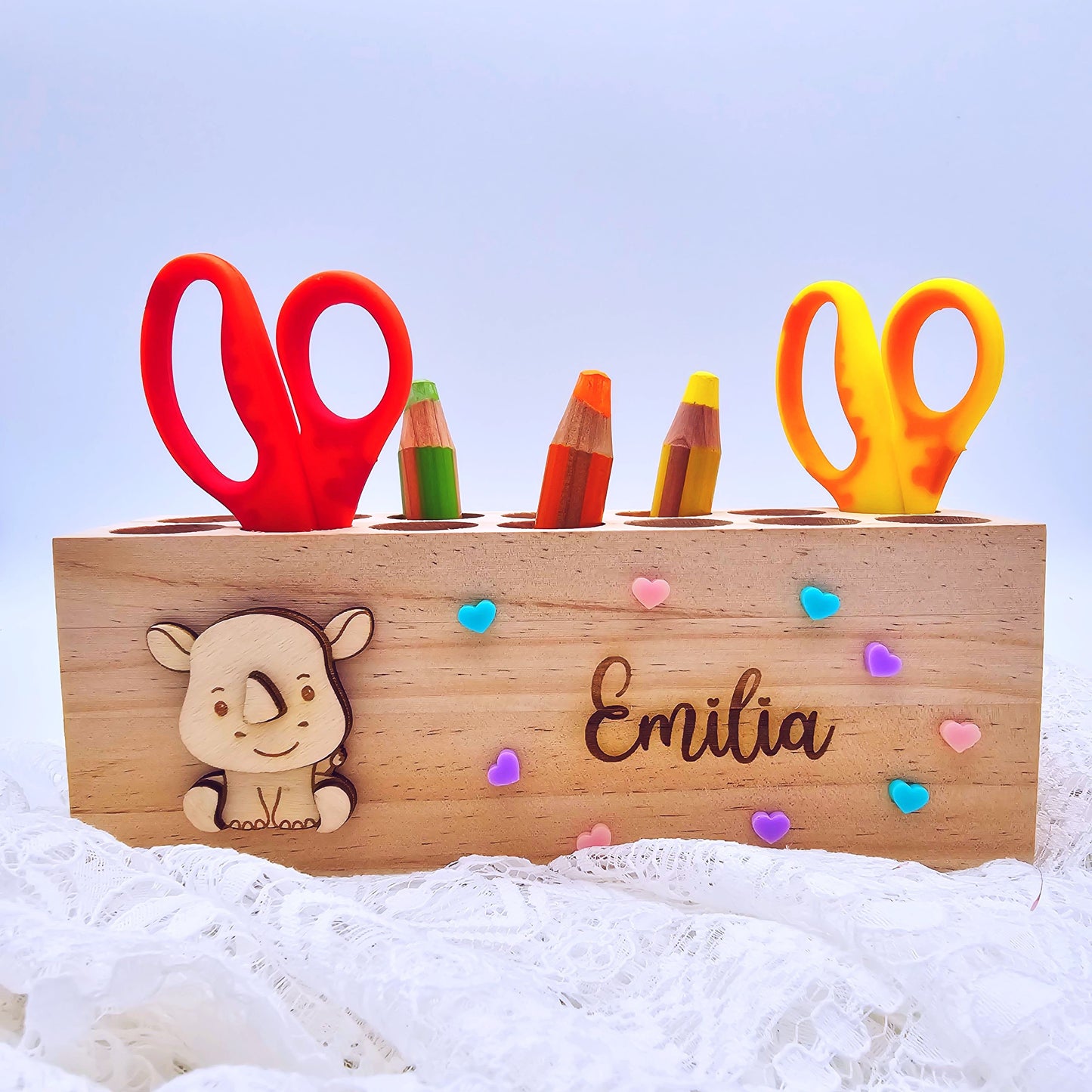 Geschenk Einschulung | Stiftehalter personalisiert | Schreibtischorganizer Kinder | Stiftebox mit Name | Schuleinführung | Junge | Mädchen