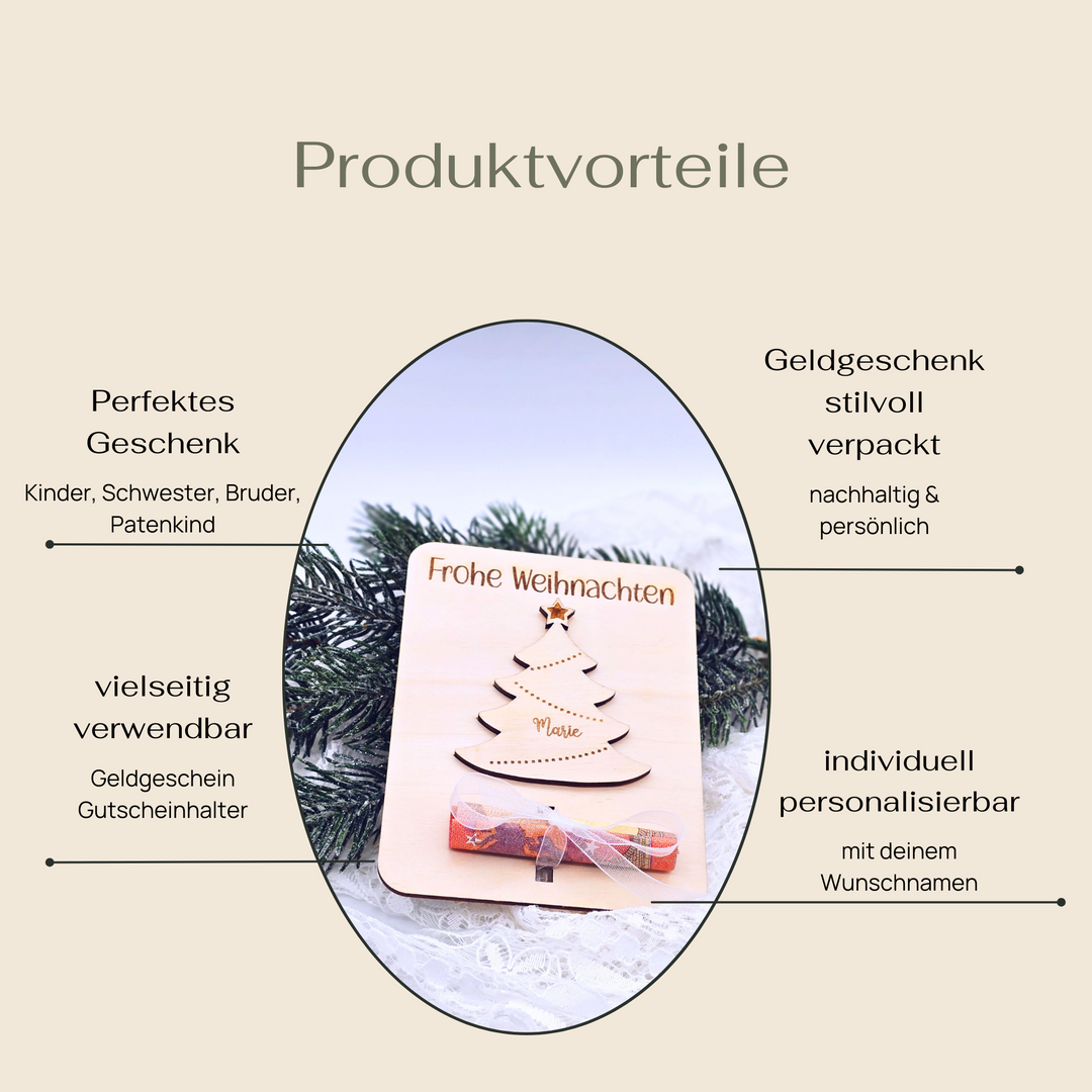 personalisierte Weihnachtskarte