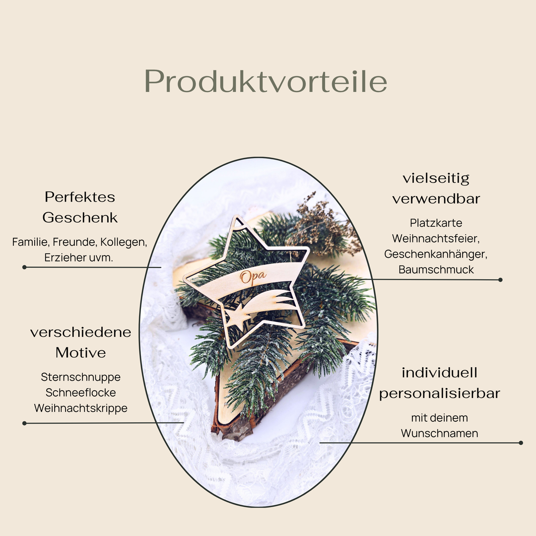 Geschenkanhänger für Weihnachten