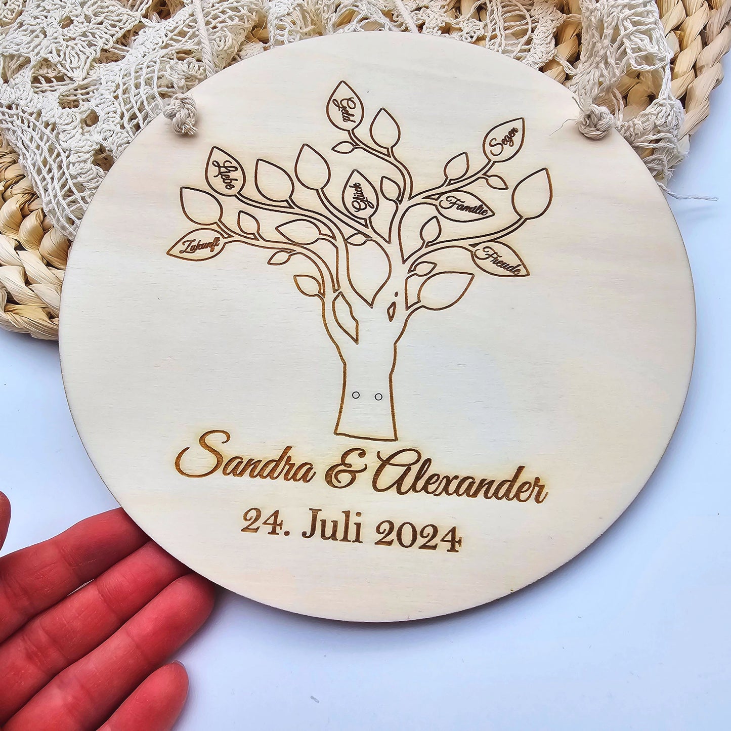 Geschenk zur Hochzeit | personalisiertes Geschenk zur Hochzeit | Ideen für Geldgeschenke | Holzschild Hochzeit | Geschenke für Brautpaar