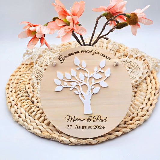 Geschenk zur Hochzeit | personalisiertes Geschenk zur Hochzeit | Ideen für Geldgeschenke | Holzschild Hochzeit | Geschenke für Brautpaar